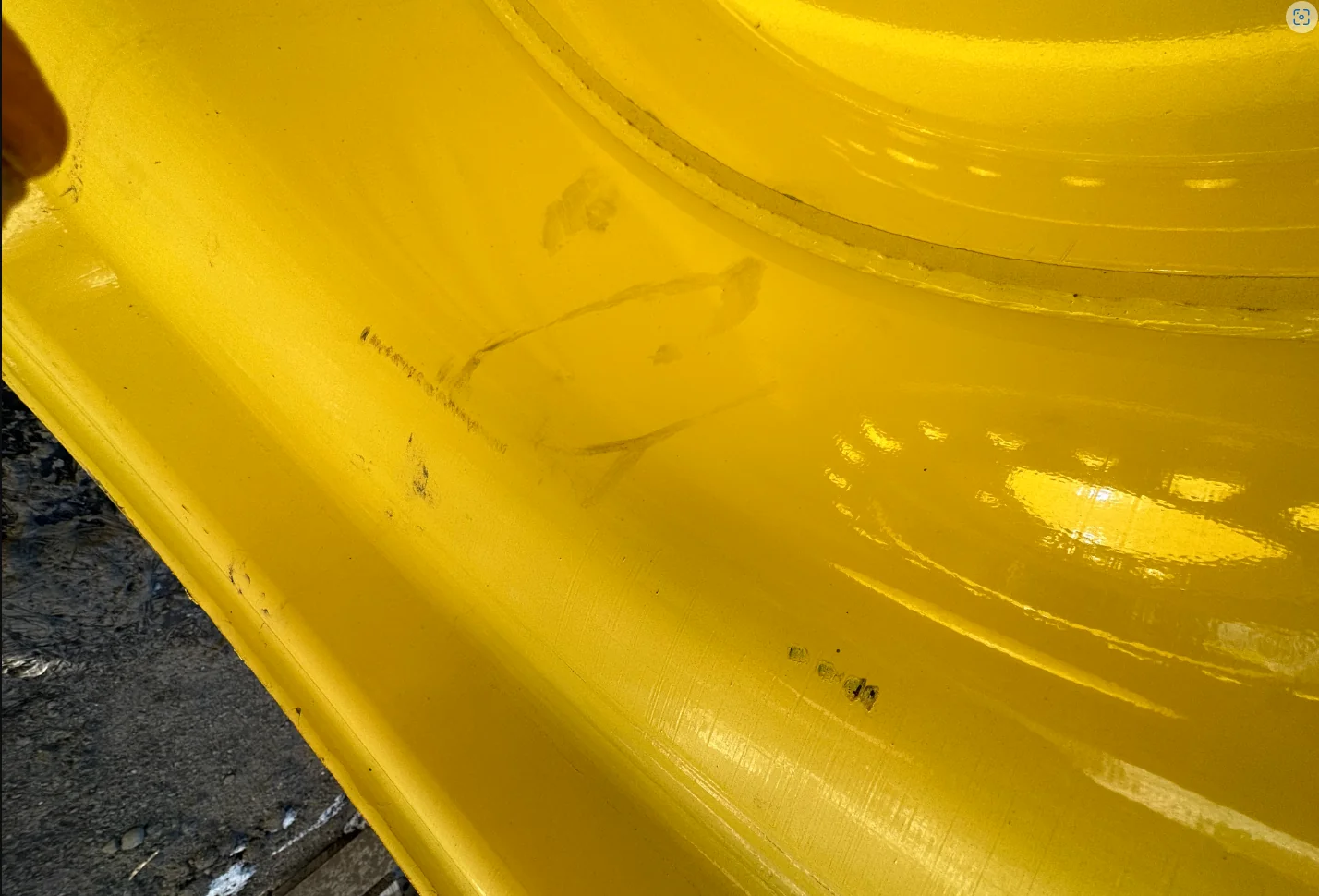 USED 18 X 42 20-13.187-10.5-15.00 (OUTSIDE) DOLLY DUAL YELLOW WHEEL image 5