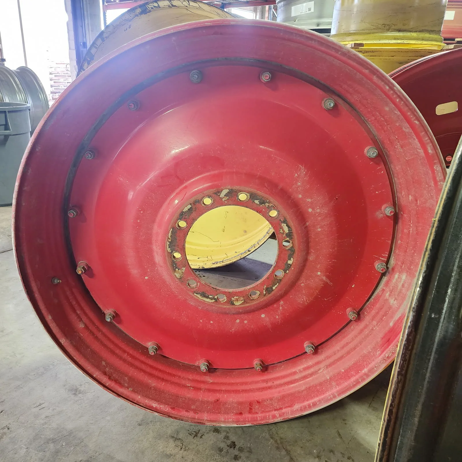 Used 16 X 46 10-13-8.82 Dual Fendt Red Wheel image 2