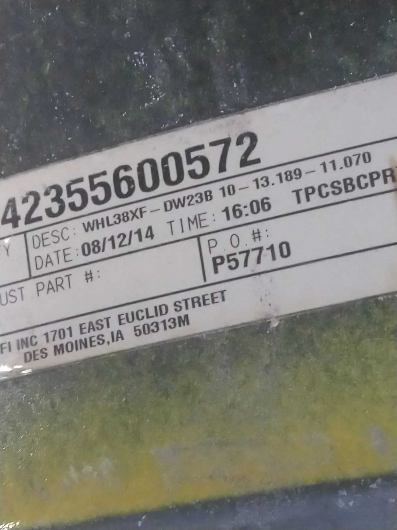 Used 23 x 38 10-13.19-11.07 Titan John Deere Dolly Dual Mild Rust Paint Is fair image 4