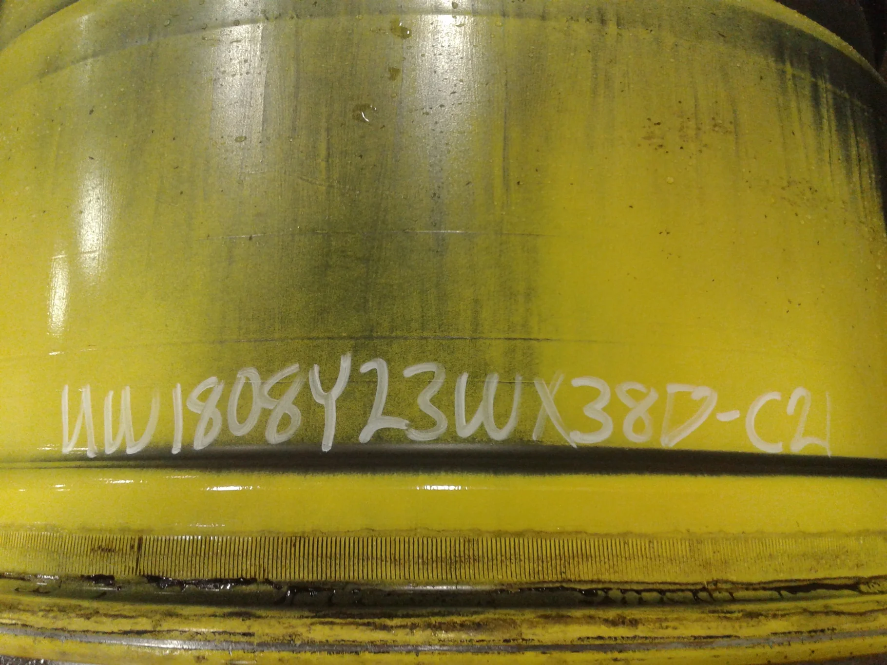 Used 23 X 38 JD 12 Bolt Sprayer Wheel image 2