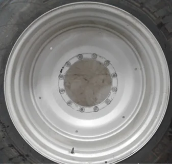 Used 23 x 38 12 Bolt Agco Silver Wheel
