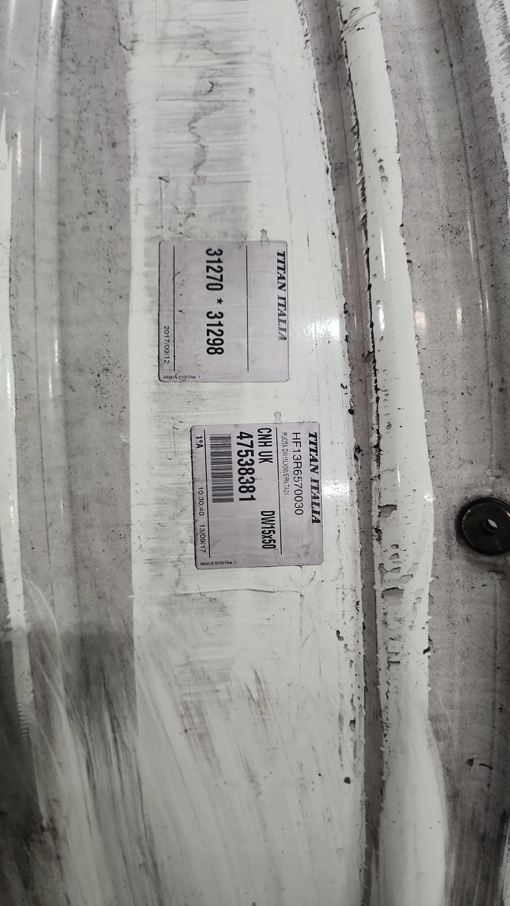 Used 15 X 50 10-13.19-11.07 -8.63 NH White Wheel
