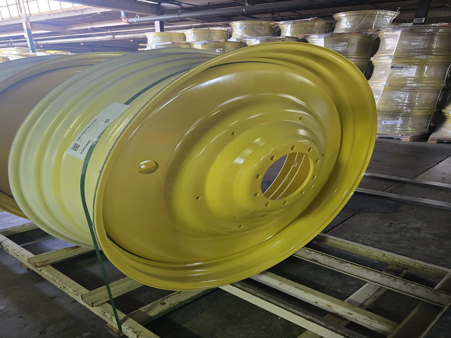 15 X 50 10-13-11 Dual JD Ag Yellow Wheel Reconditioned image 2