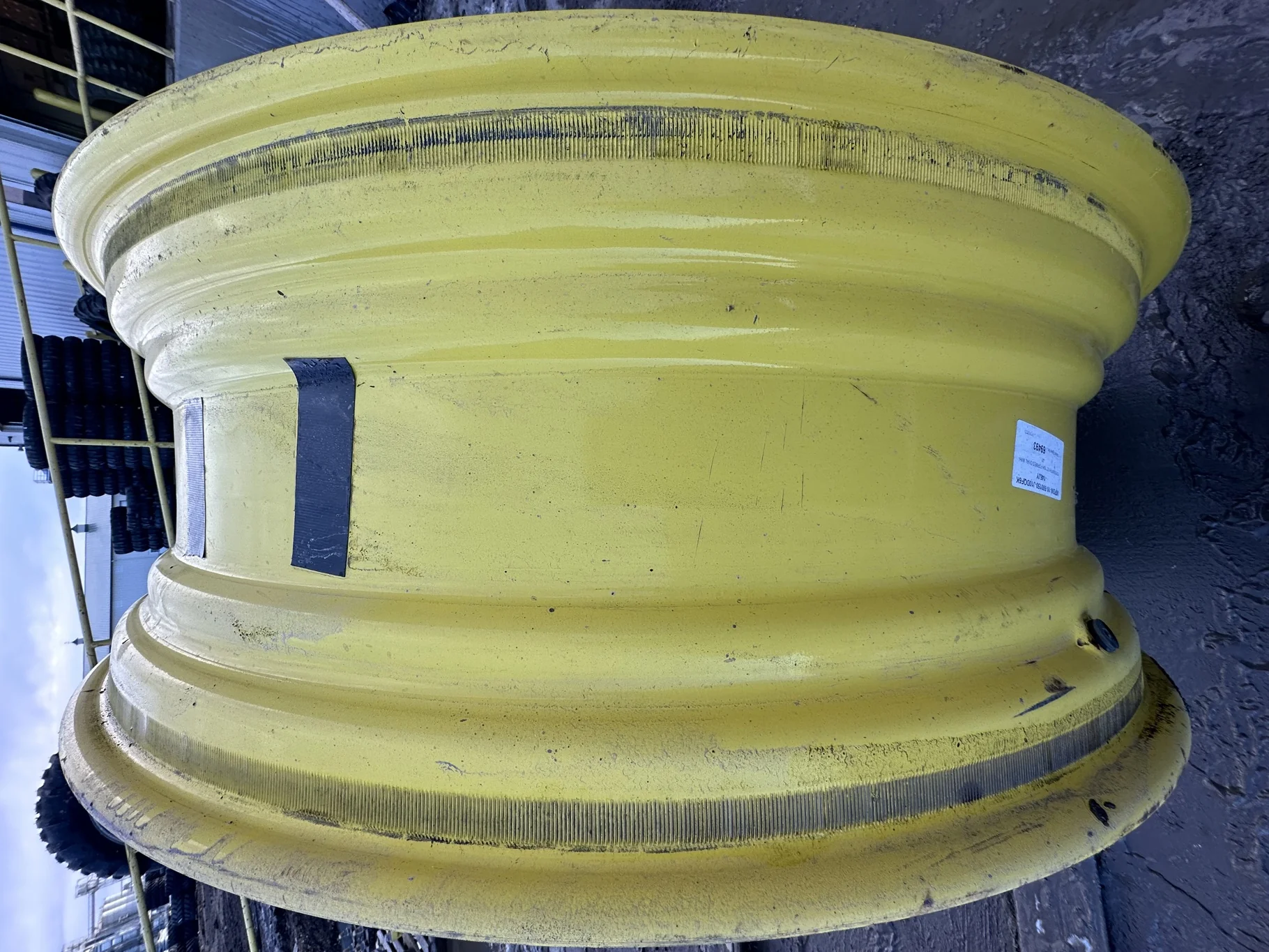 Used 15 X 50 JD yellow 10 Bolt Dual Wheel 10-13-11 ( Rust Spots; Scratches) image 4