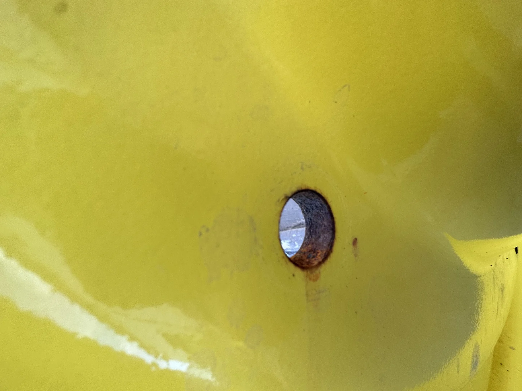 Used 15 X 50 JD yellow 10 Bolt Dual Wheel 10-13-11 ( Rust Spots; Scratches) image 5