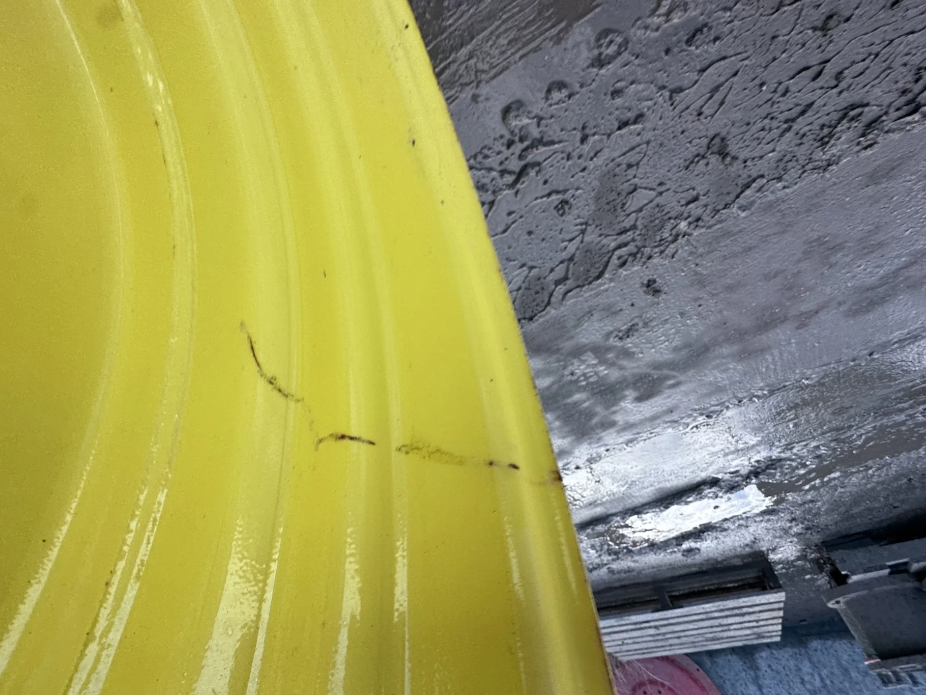 Used 15 X 50 JD yellow 10 Bolt Dual Wheel 10-13-11 ( Rust Spots; Scratches) image 9