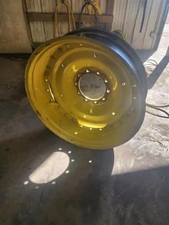 Used 12 X 38 3 Bolt Waffle JD Yellow Wheel