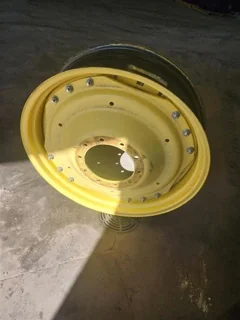 Used 12 X 38 3 Bolt Waffle JD Yellow Wheel image 3