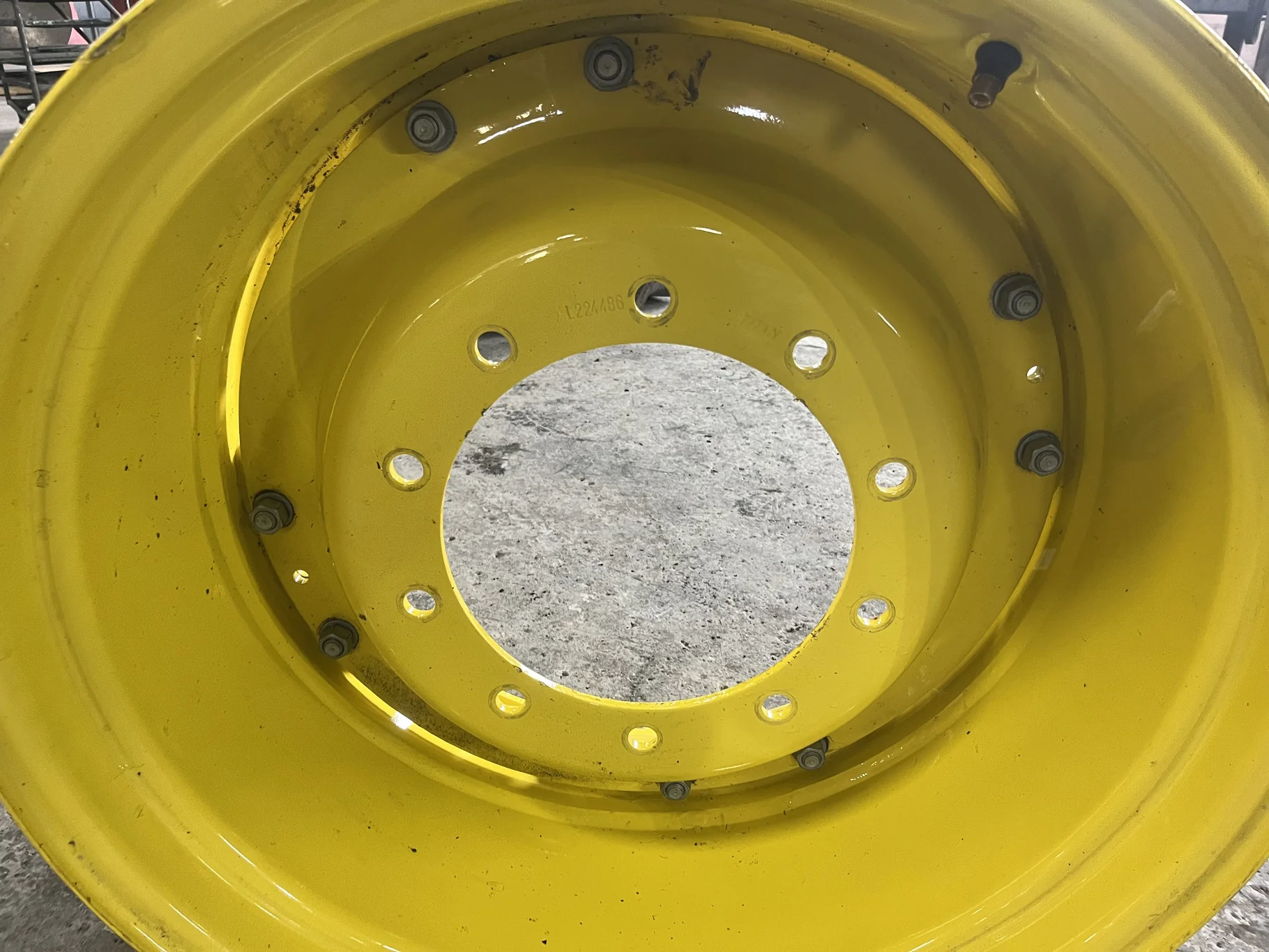 Take-Off 15 X 28 10-13.19-11.07 Waffle 2 Bolt Yellow Wheel w/ Disc image 3