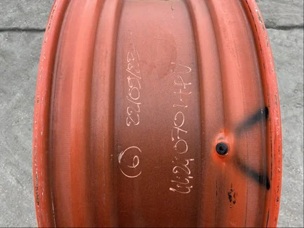 Take-Off 16 X 42 8-10.82-8.78 Waffle 3 Bolt Kubota Orange Wheel w/ Disc image 3