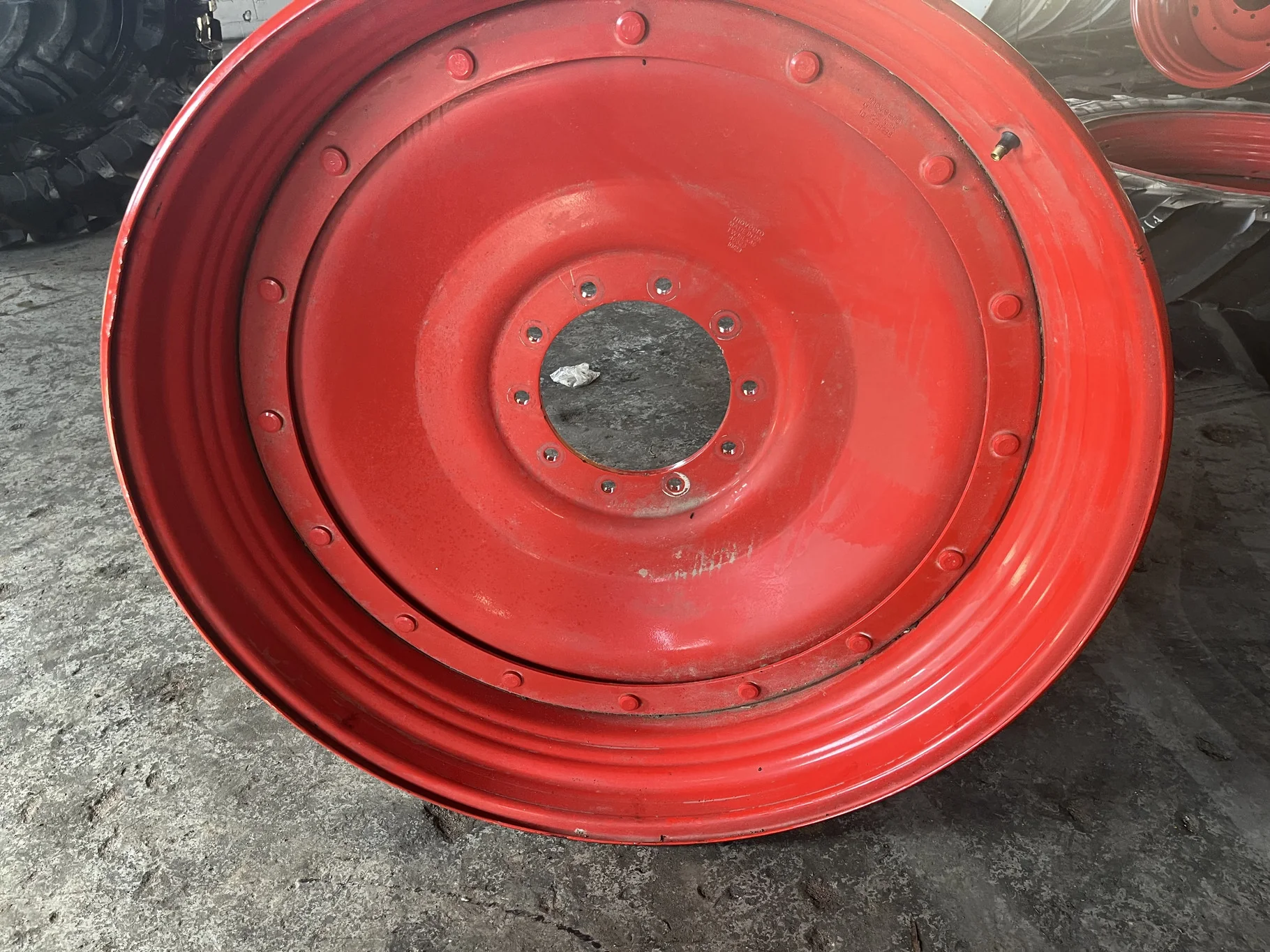 Take-Off 16 X 46 10-13.19-11.07 Rim & Rail Fendt Red Wheel w/ Disc