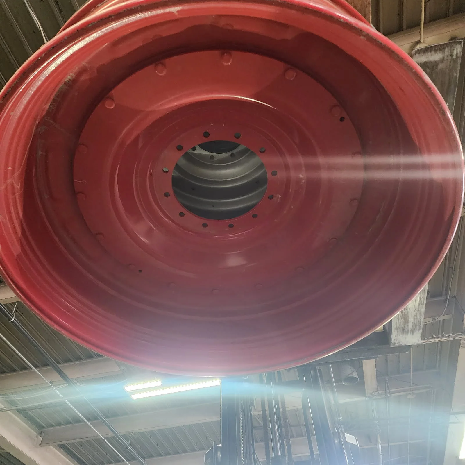Take-Off 15 X 54 12-16.732-14.64 4"BS Rim & Rail Fendt Red Wheel w/ Disc image 3