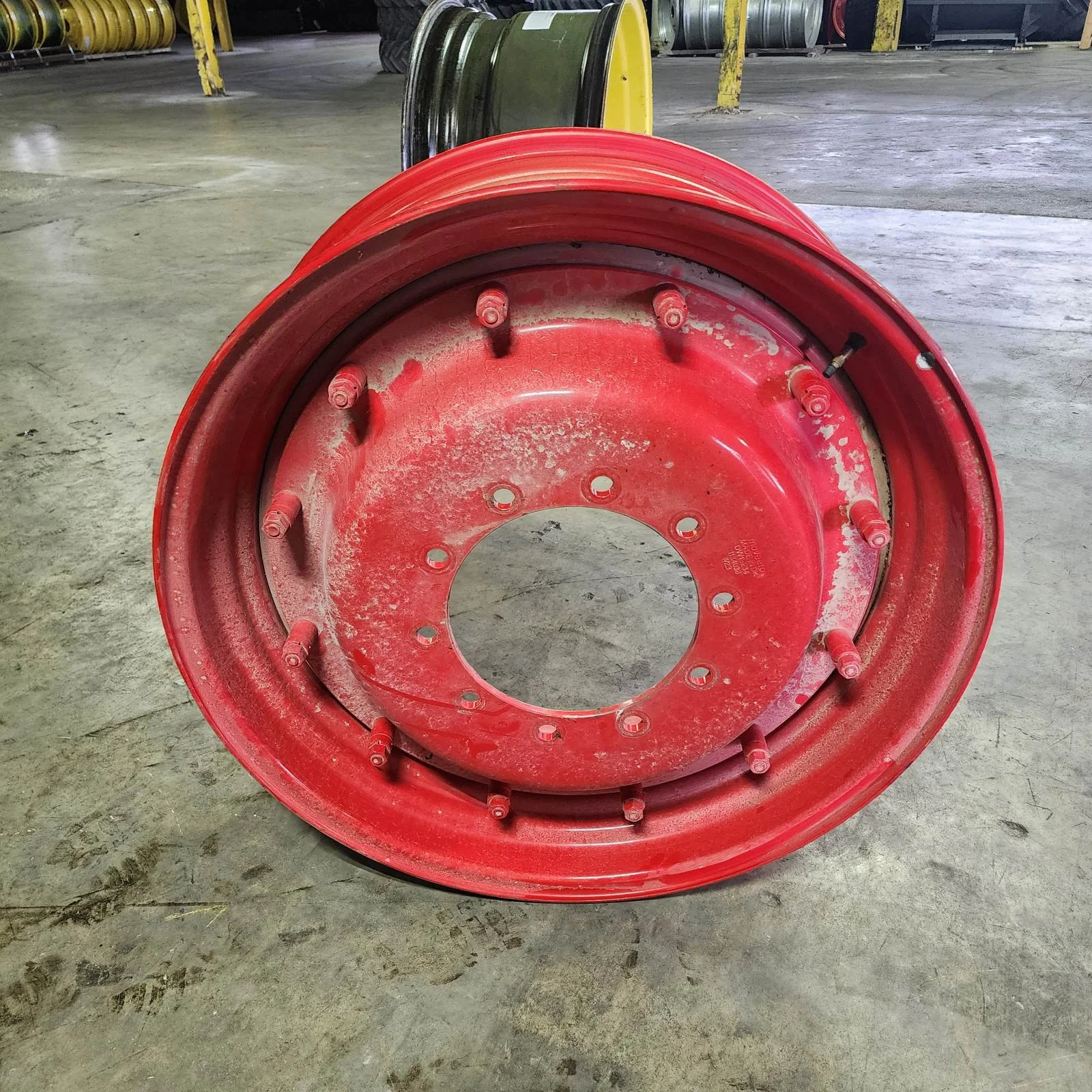 Take-Off 13 X 34 10-13.19-11.07 13"BS Rim & Rail Fendt Red Wheel w/ Disc image 3