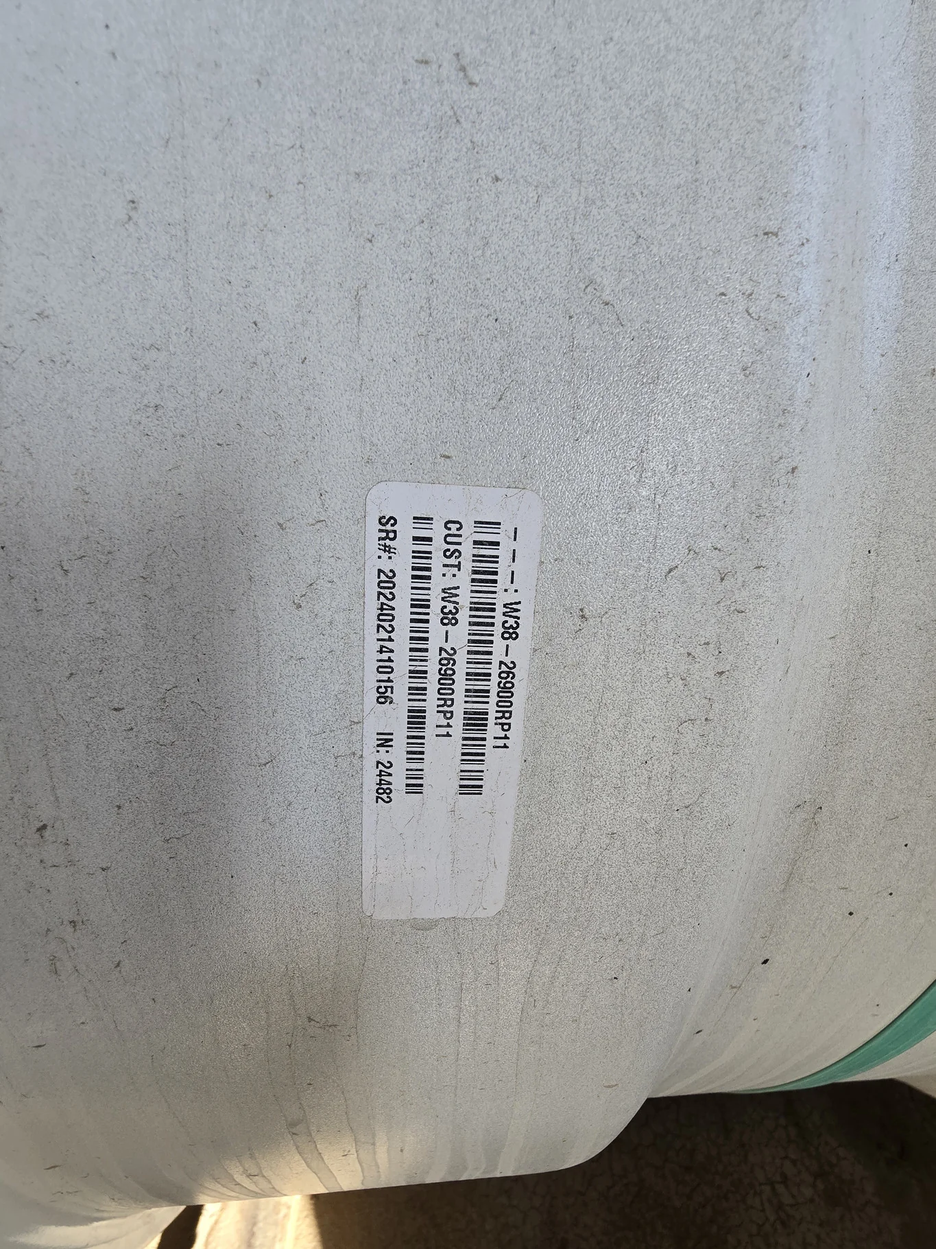 23 X 38 10-14.567-12.44-7.78 OFFSET NH WHITE SPRAYER WHEEL image 3