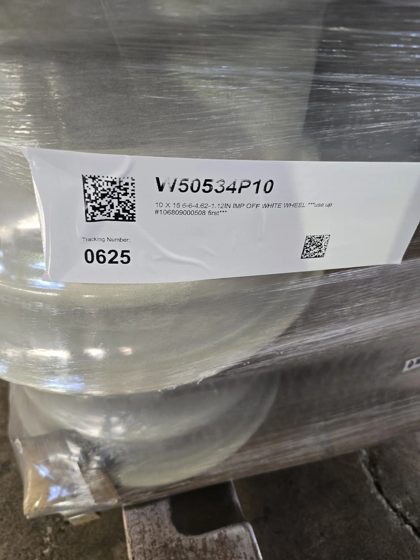 10 X 15 6-6-4.62-1.12IN IMP OFF WHITE WHEEL image 3