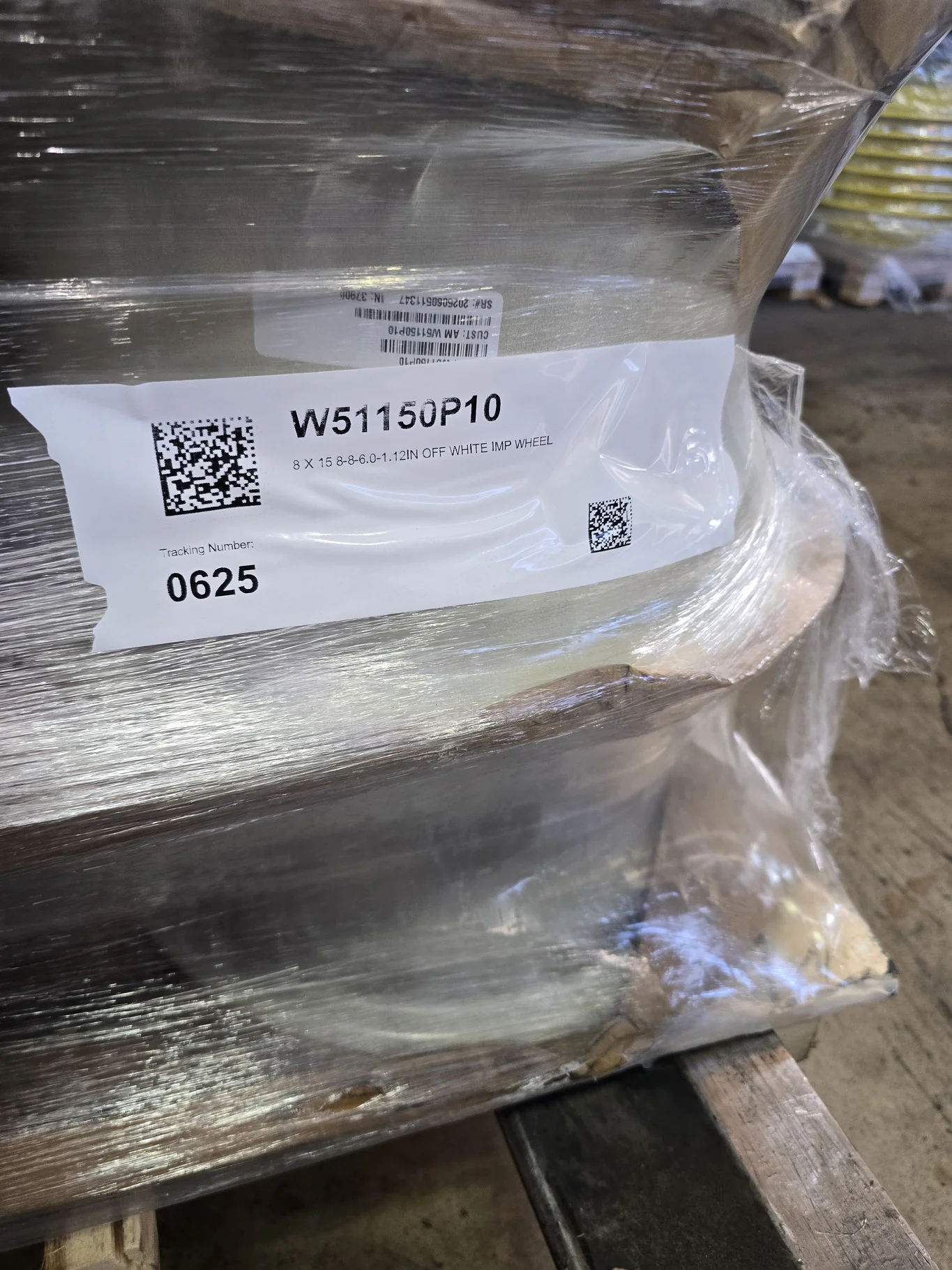 8 X 15 8-8-6.0-1.12IN OFF WHITE IMP WHEEL image 3