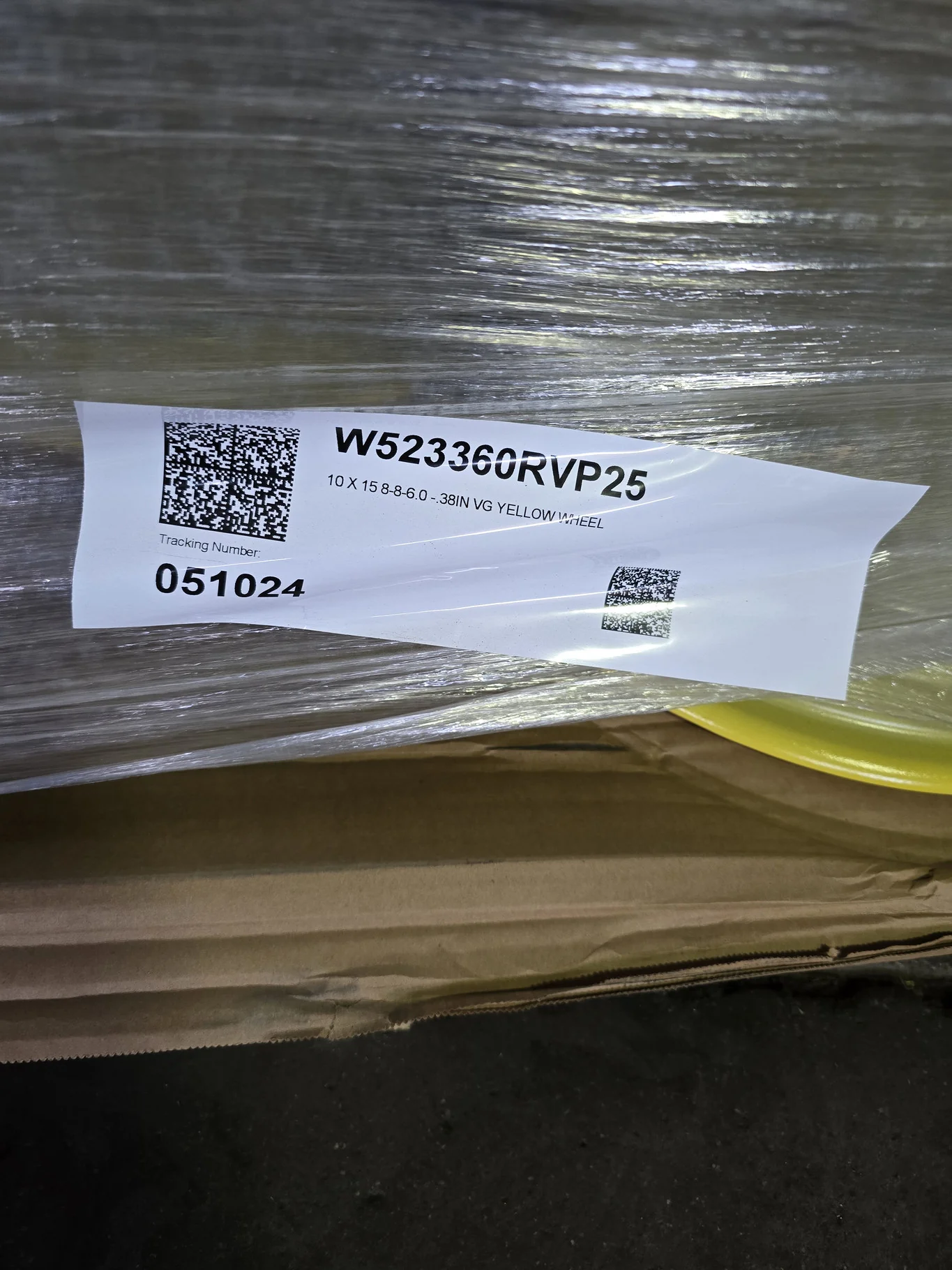 10 X 15 8-8-6.0 -.38IN VG YELLOW WHEEL image 3