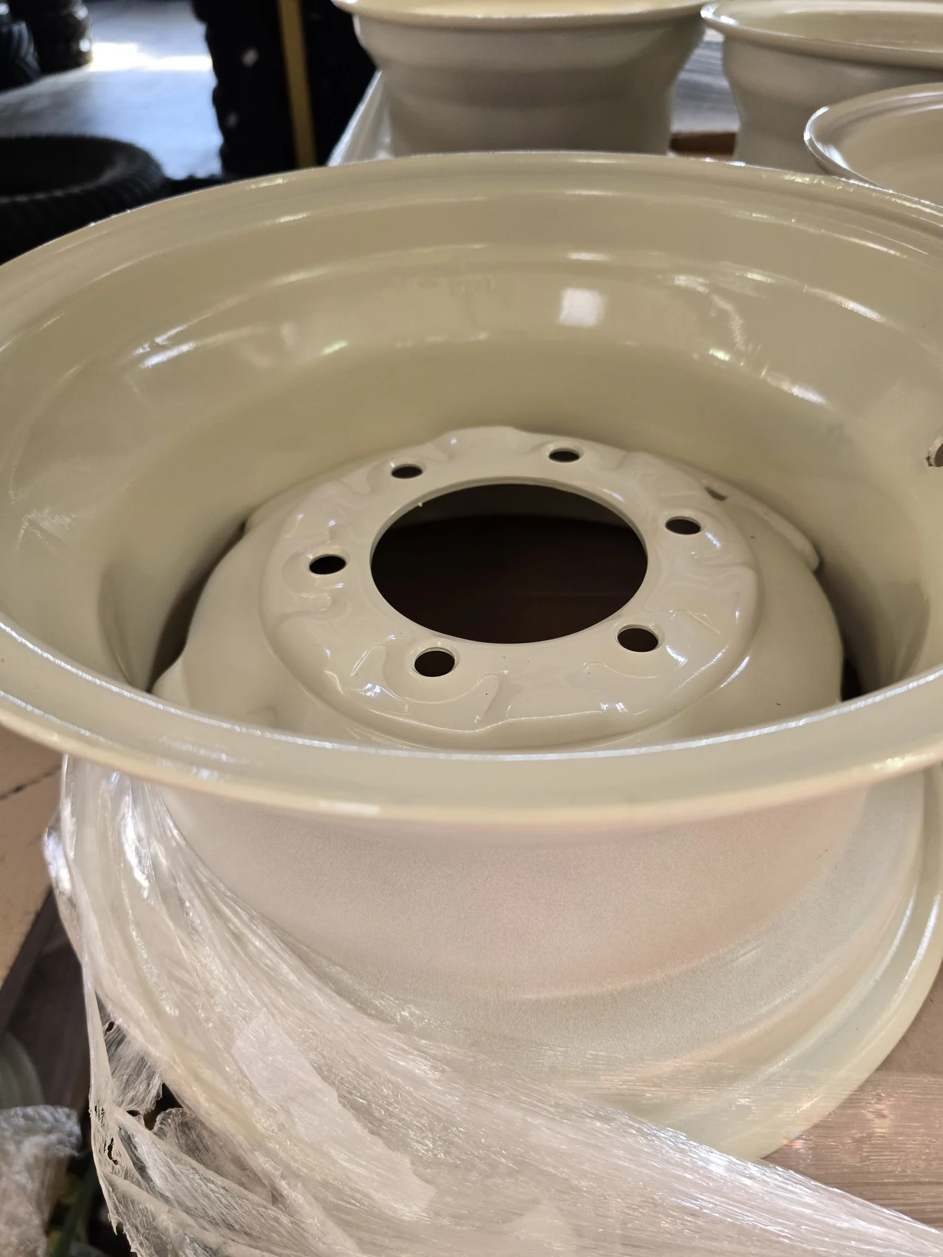 8 X 15 6-6-4.625-.16IN OFF WHITE WHEEL image 2