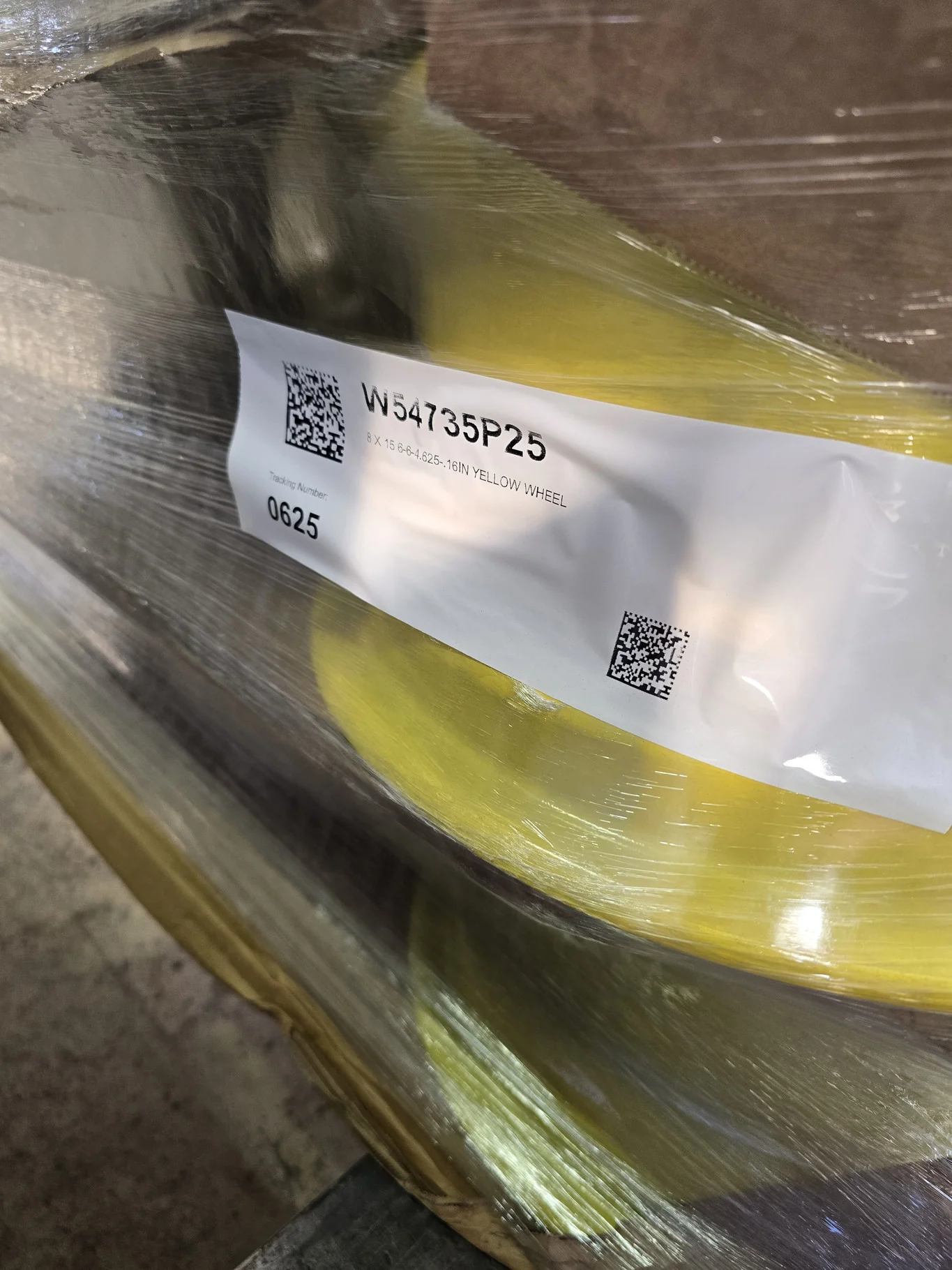 8 X 15 6-6-4.625-.16IN YELLOW WHEEL image 3