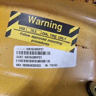 8.25 X 16.5 6-6.00-4.63 1.2IN HAGIE ORANGE WHEEL image 2