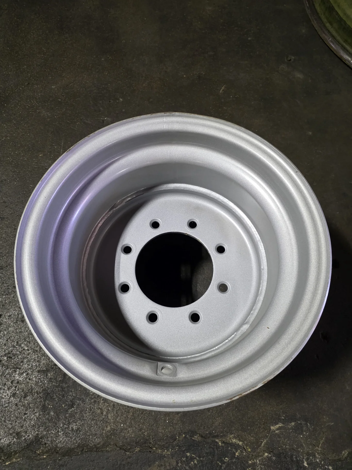 14 X 16.1 8-8-6 .375" OFFSET GKN SILVER WHEEL