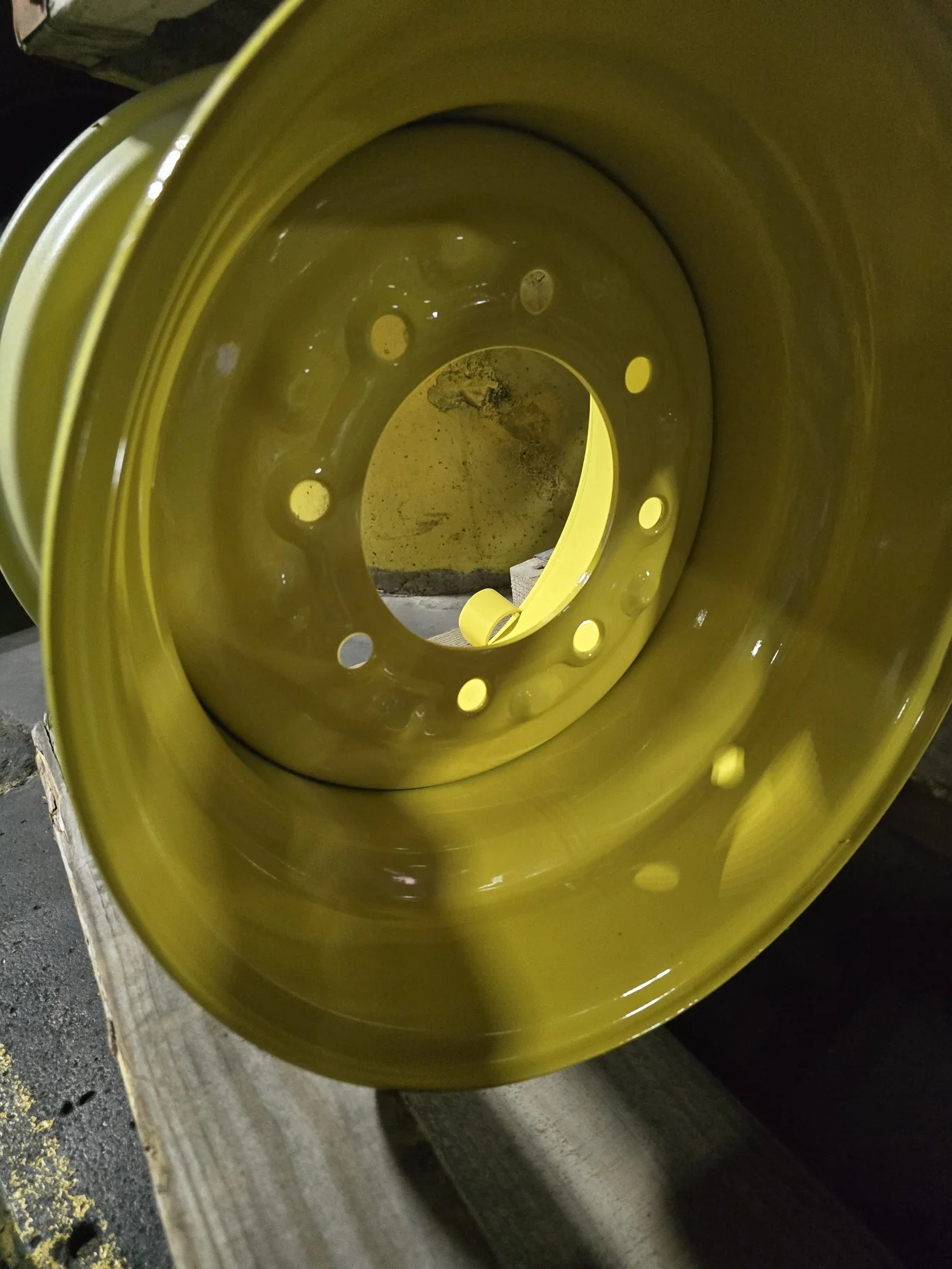 12 X 16.5 8-8-6.0-1.50OUT JD YELLOW WHEEL image 2